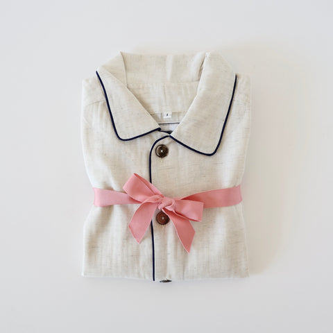 P. Le Moult Pajama Set - Natural/Navy
