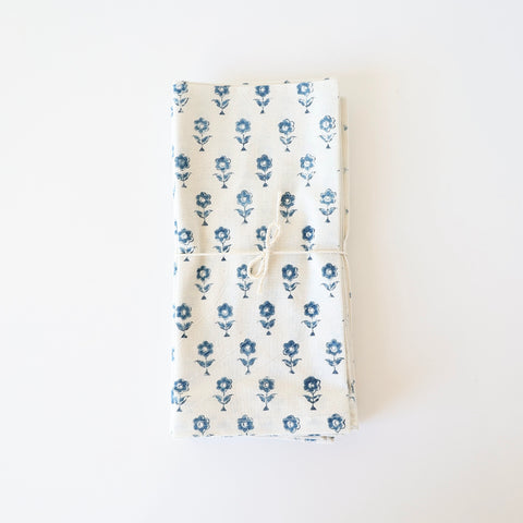 Les Indiennes Set of 4 Little Fower Napkins