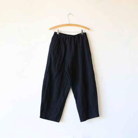 Apuntob Wool/Linen Trousers - Navy Pinstripe
