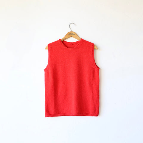 Apuntob Cashmere/Alpaca Gilet - Red