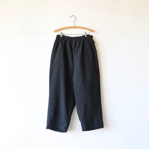 Ichi Antiquités Wool/Cotton Seersucker Pants - Charcoal