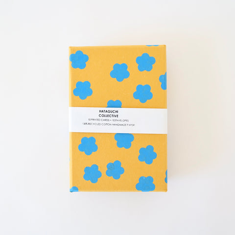 Hataguchi Collective Card Set - Yellow/ Blue Floral