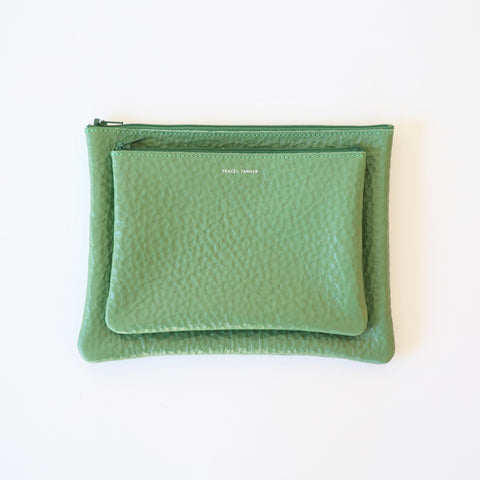 Tracey Tanner Leather Pouches - 2 Sizes - Cactus