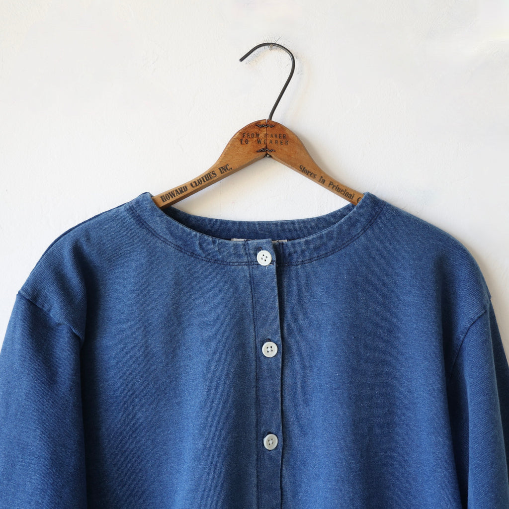 最終価格★ ICHI Antiquite's / knit cardigan Ichi Antiquités Cotton Cardigan - Indigo | Bon
