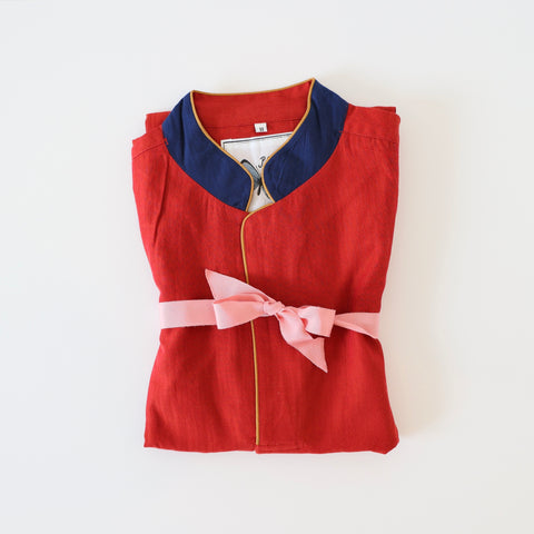 P. Le Moult Night Shirt - Red/Navy/Gold