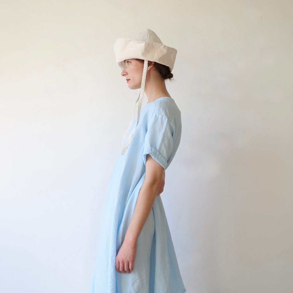 manuelle guibal linen dress Manuelle Guibal| Denim Blue Loomi Tunic Dress, 1