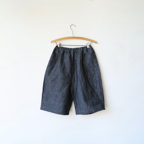 Makié Cotton/Linen Shorts - Denim Blue