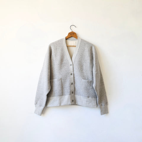 V::room Brushed Cotton Cardigan - Heather Grey