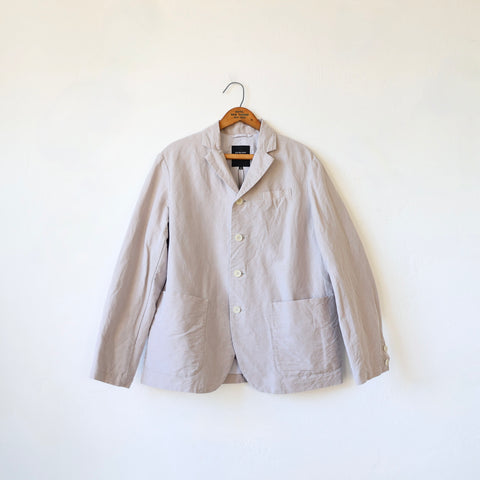 Pas de Calais High Density Linen/Cotton Jacket - Grey