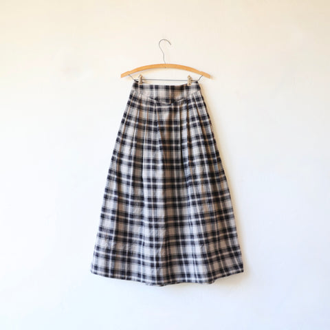 Emma Rothkopf Bower Pleated Skirt - Midnight Tartan