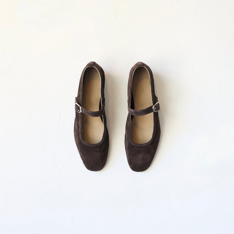 Le Monde Beryl Mary Janes - Chocolate Suede