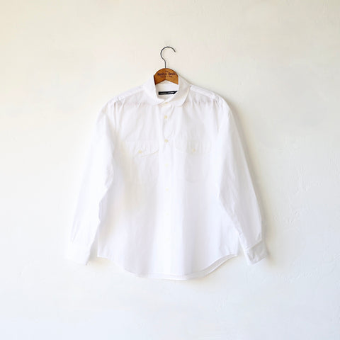 Nicholson & Nicholson Cotton Blend Ben Shirt - White