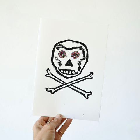 Minnieolga Skull & Crossbones Card