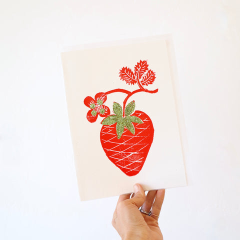 Minnieolga Strawberry Card