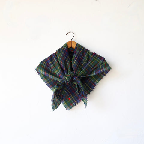 Moismont Wool/Cashmere Square Scarf - Multicolor Plaid