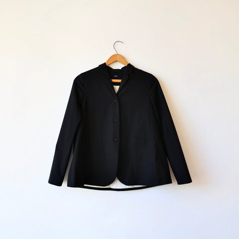 Apuntob Cotton Blend Twill Jacket - Black