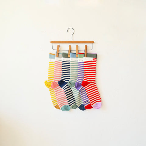 Bonne Maison Socks, Stripes - 6 Color Options