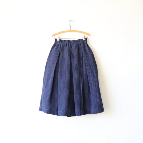 Asciari Cicas Skirt - Navy Pinstripe