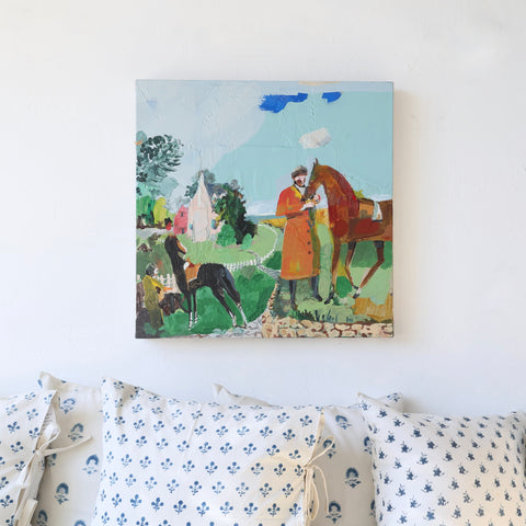 Graham Mears Painting - "The Horse Ranch By The Sea"