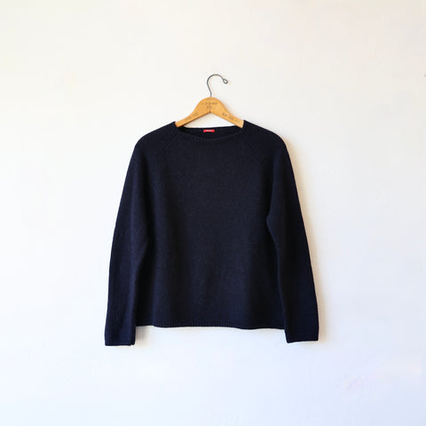 Apuntob Cashmere/Alpaca Pullover - Navy