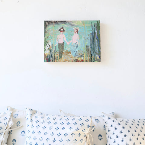 Graham Mearsn Painting - "Marriage"