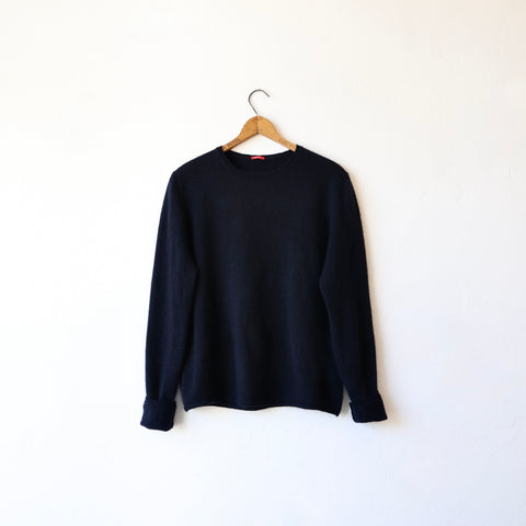 Apuntob Silk/Cashmere/Alpaca Pullover - Navy