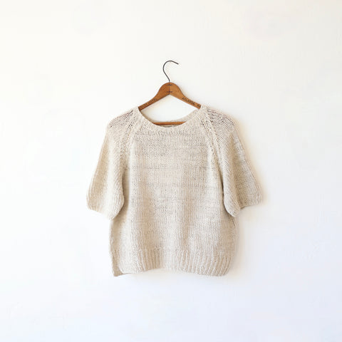 Runaway Bicycle Merino Wool/Silk Pullover - Alabaster