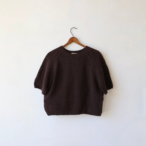 Runaway Bicycle Merino Wool/Silk Pullover - Brown