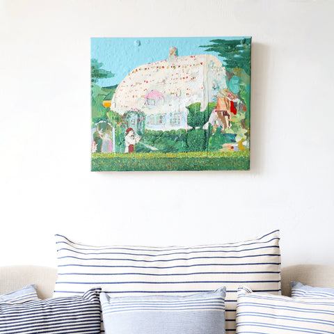 Graham Mears Painting - "Topiary at Wren Cottage"