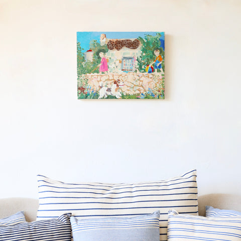 Graham Mears Painting - "Playtime in Fredericksburg"