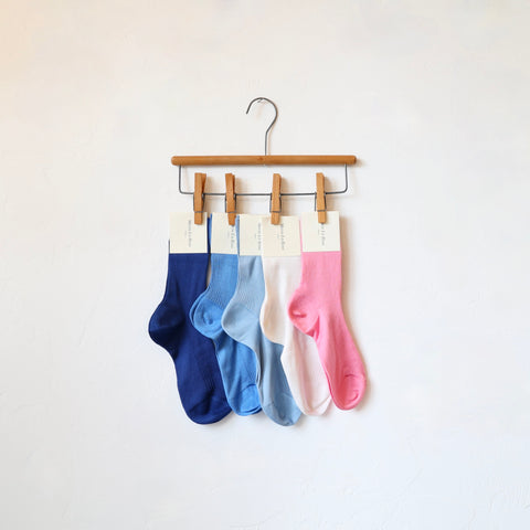 Maria La Rosa Silk Ribbed Socks - 5 Color Options