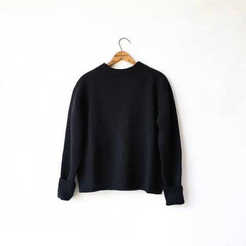 JUD Wool/Cashmere Glover Pullover - Black