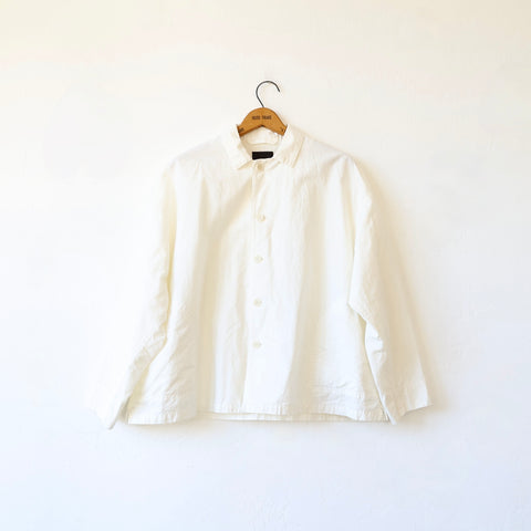 Pas de Calais Cotton/Linen Coverall Jacket - Cream