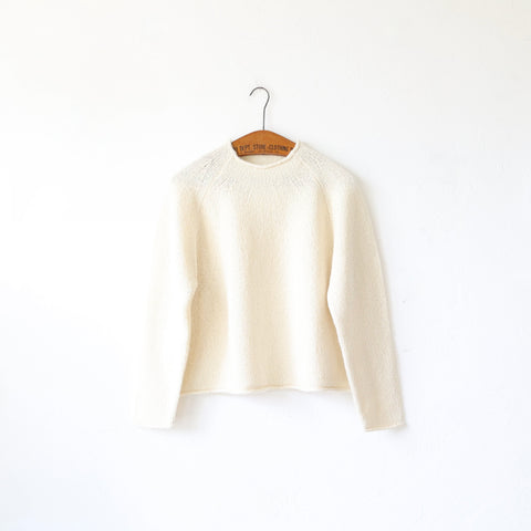 JUD Malham Wool/Silk Pullover - Ecru
