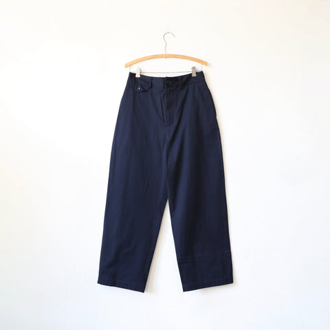 Nicholson & Nicholson Flat Front Sable Pants - Navy
