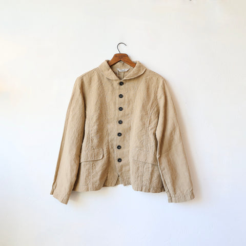 Ichi Antiquités Linen Jacket - Beige