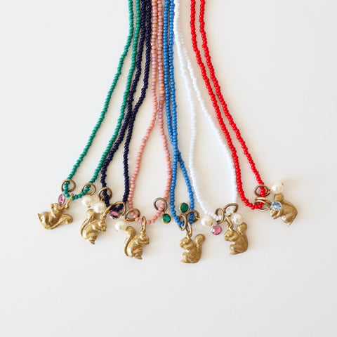 Patch NYC Charm Necklaces - Squirrel