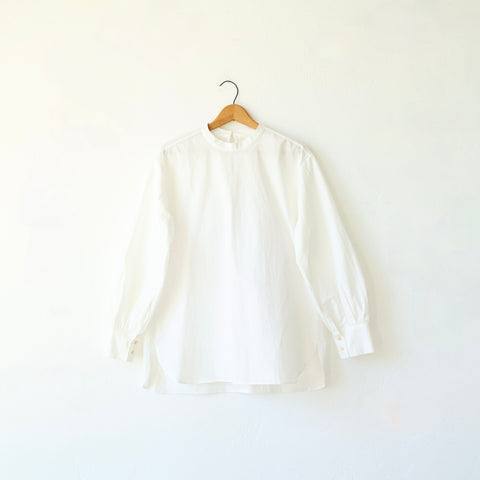 Bon Stand Collar Shirt - White
