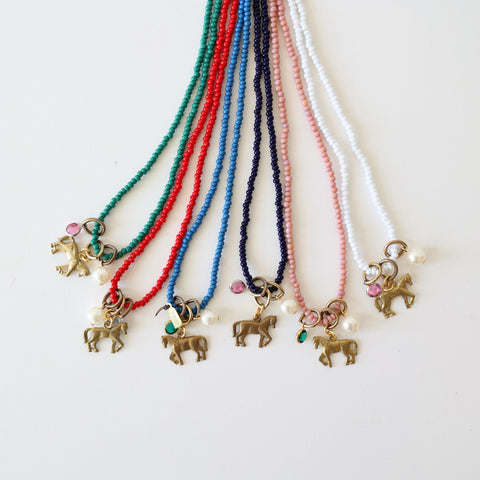 Patch NYC Charm Necklaces - Standing Horse