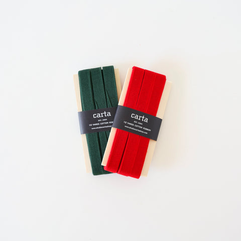 Loose Weave Cotton Ribbon - 2 Colors