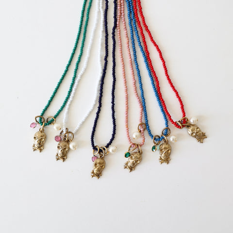 Patch NYC Charm Necklaces - Skull & Crossbones