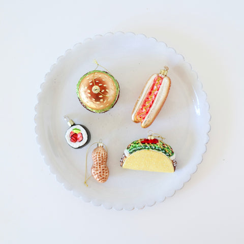 Blown Glass Ornaments - Fun Food #1 - 6 Options