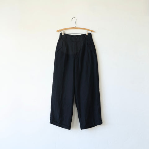 Pas de Calais Center Crease Pants - Midnight