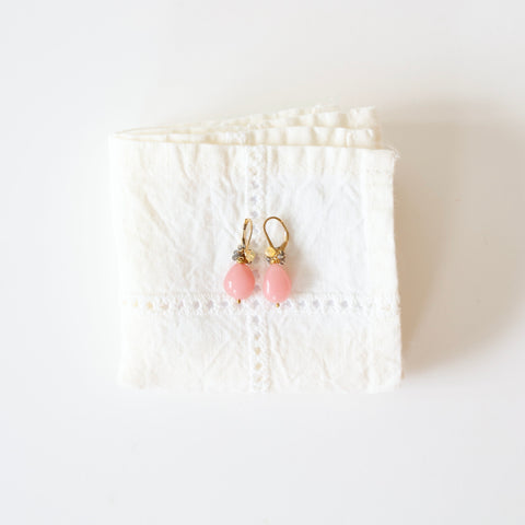 Riversong Guava Quartz Fringe Earrings