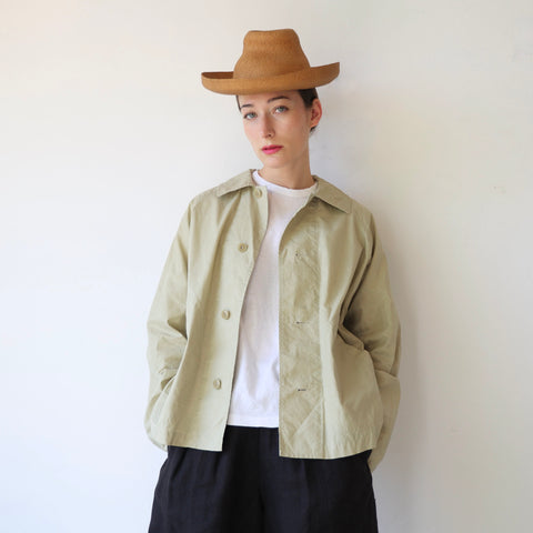 Samuel Snider Emery Waxed Cotton Coat - Stone