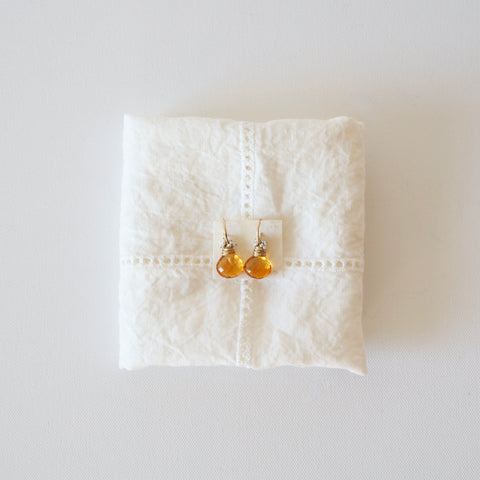 Riversong Faceted Citrine Earrings
