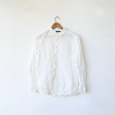 Pas de Calais Crinkle Shirt - White