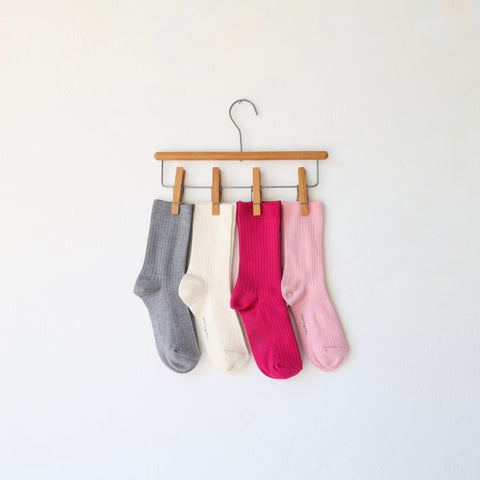 Leur Logette Silk Rib Socks - 4 Colors