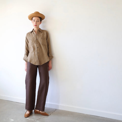 Samuel Snider Workhorse Trouser - Hopsack, Brown
