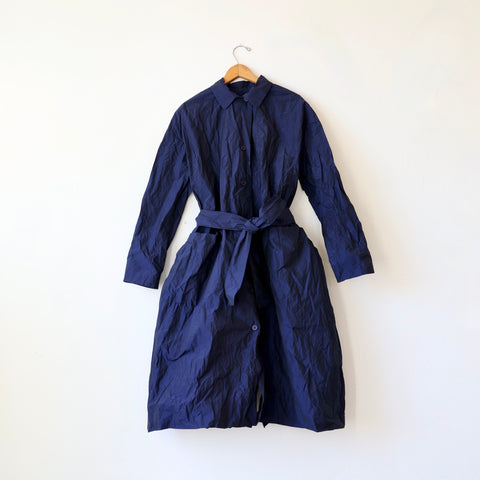 Manuelle Guibal Trench Coat - Oceanic Blue